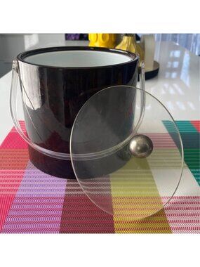 Vintage Shelton Ware MCM Faux Burl Wood Ice-bucket barware